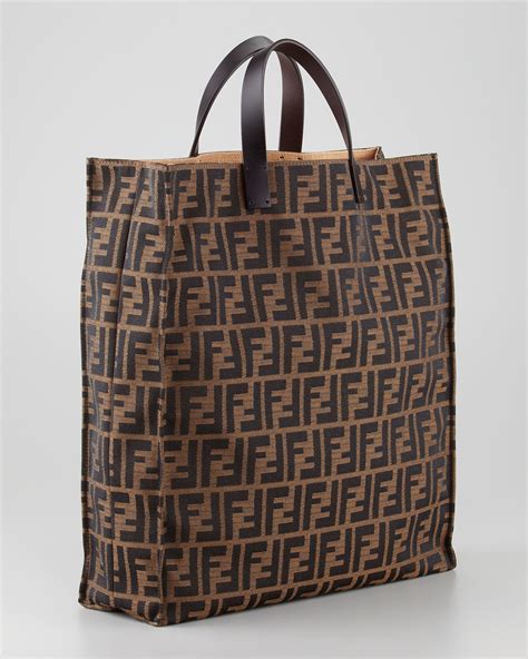 fendi zucca tote tobacco|authentic Fendi zucca handbags.